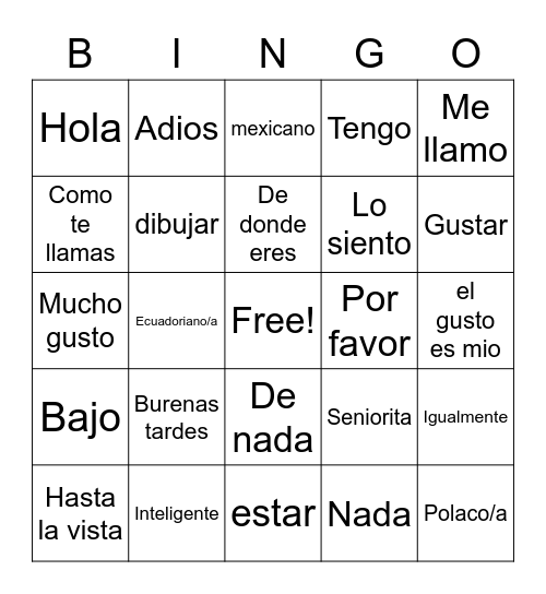 Lia Kourounis Bingo Card