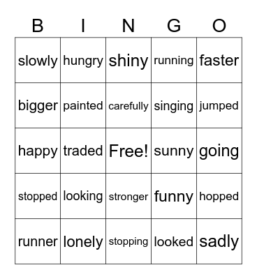 Word Grid Game Board Bingo Card