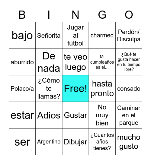 Jakub Rembisz Bingo Card