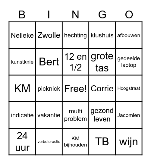 ADA Bingo Card