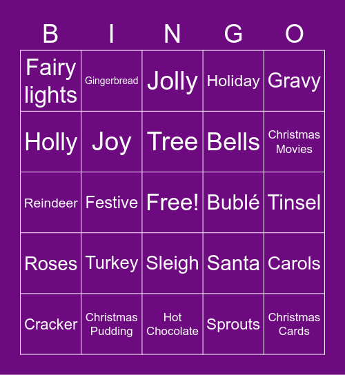 S&C Christmas Bingo Card