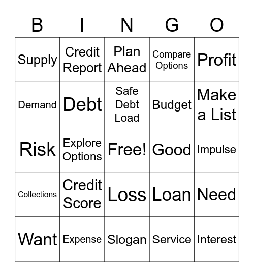 business-math-review-bingo-card