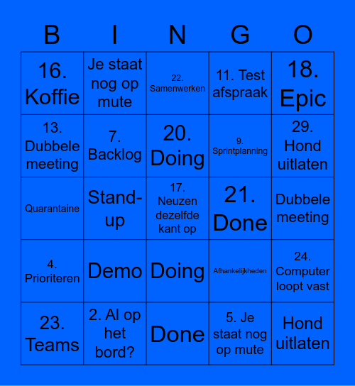 MarCom Bingo! Bingo Card