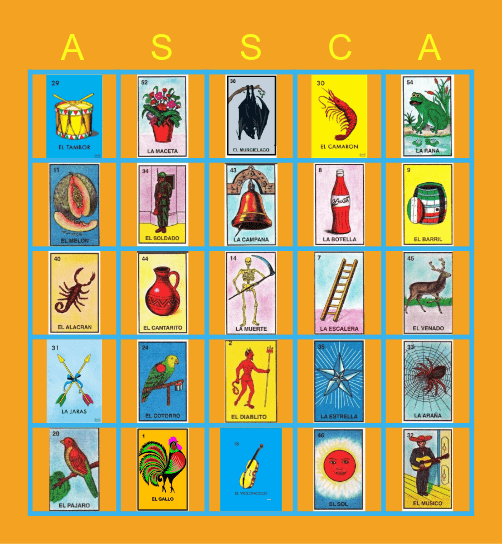 2021 Loteria Bingo Card