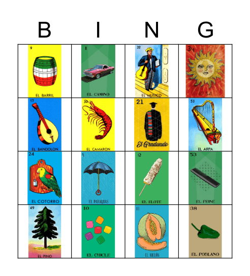 LOTERIA Bingo Card
