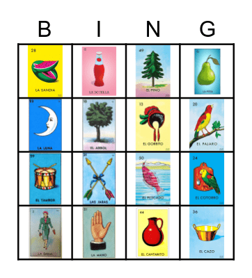 Loteria Bingo Card