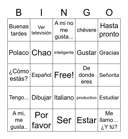 Julia Malinowski Bingo Card