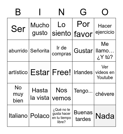 Liam Chung Bingo Card