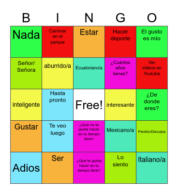 Danniyel Fernandez Bingo Card