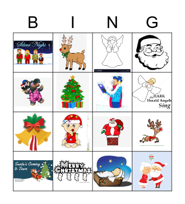 Christmas Song Bingo Card