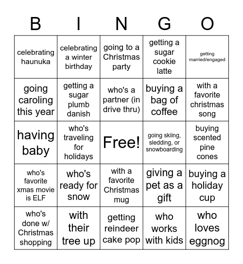 Someone... Bingo Card