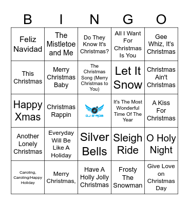 Christmas Time Bingo Card