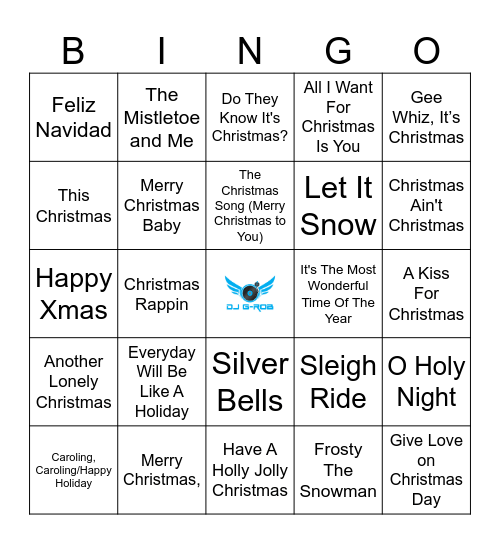 Christmas Time Bingo Card