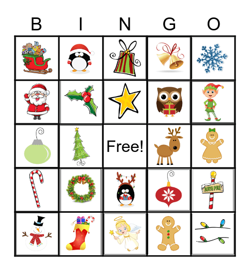 Christmas Bingo Card