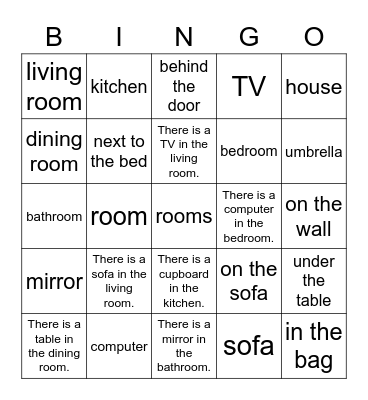 Speaking and Reading Review Units 6 and 7 Bingo Card