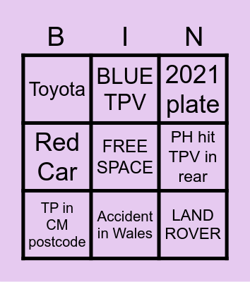 TP int Bingo Card