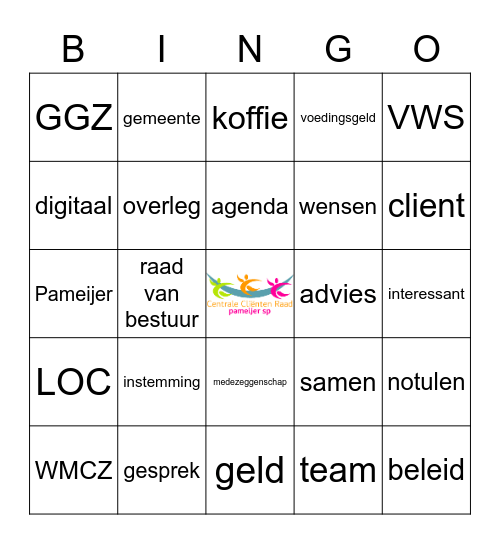 Clientenraad- BINGO Card