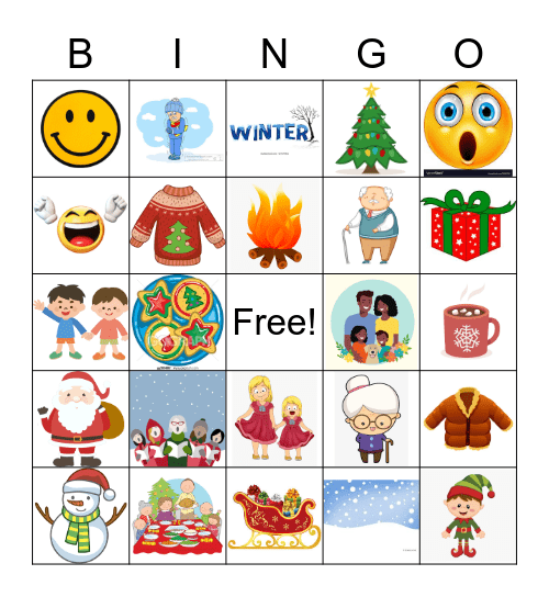 Christmas Bingo Card