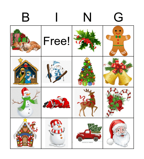 Christmas Bingo Card