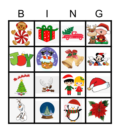 Christmas Bingo! Bingo Card