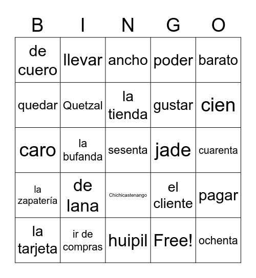 spanish-1-unit-3-test-review-bingo-card