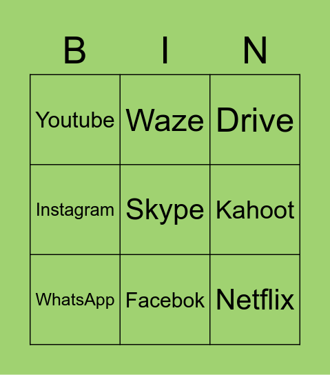 BINGO UATI Bingo Card