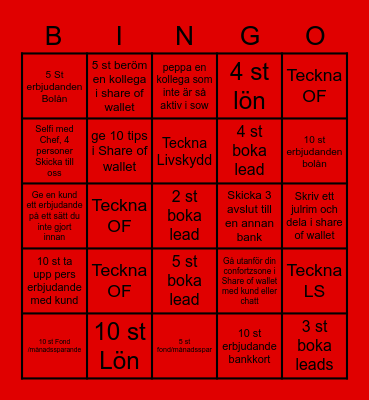 Julbingo Card