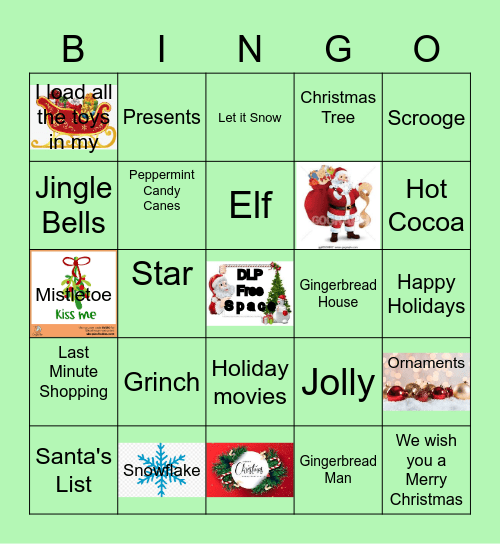 DLP - 15 Days of Holiday Fun Bingo Card