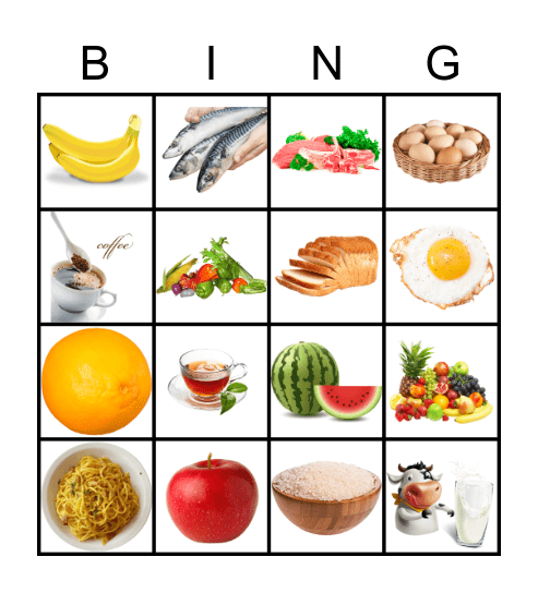 Eetbingo Chinees n Makkie 1 les 14 15 16 Bingo Card