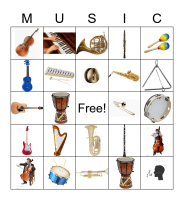 Music  Bingo Card