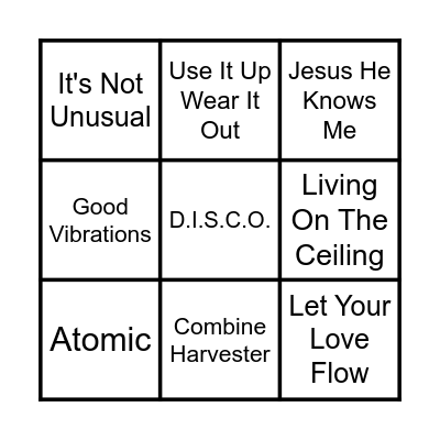 Card 2 - Party Classics Bingo Card