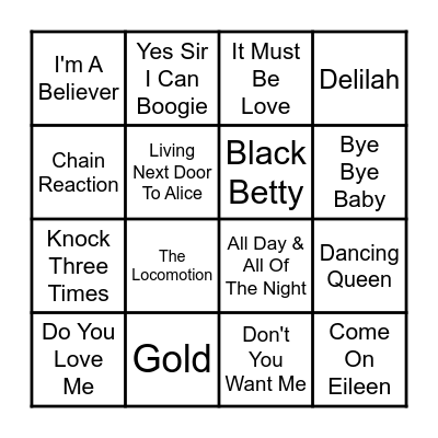 Card 8 - Party Time Bingo Card