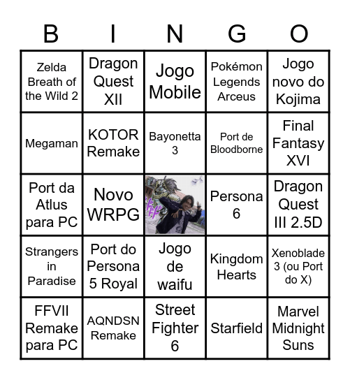 Bingo Grindingcast TGA 2021 Bingo Card