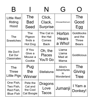 Reading Month Mystery Bingo Card