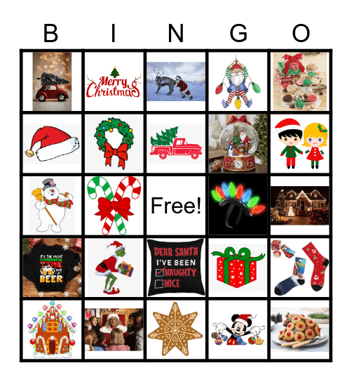 ECON ACE Game Day Christmas Bingo Card