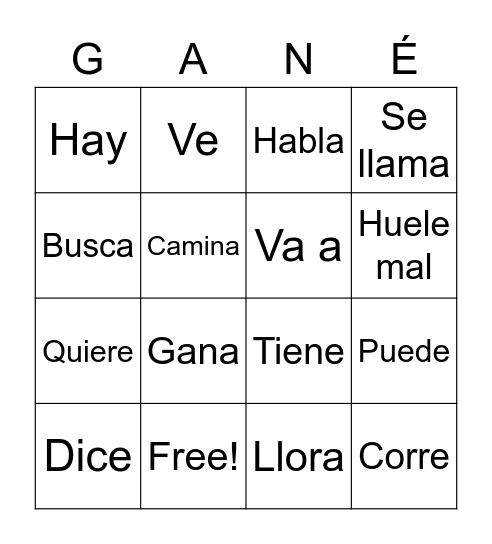 LOTERIA Bingo Card