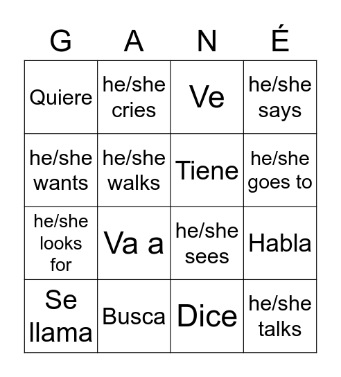 Los súper 7 y más Bingo Card