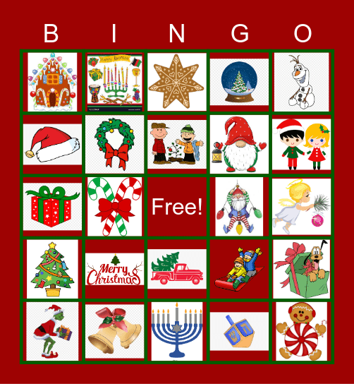 Holiday Bingo Card