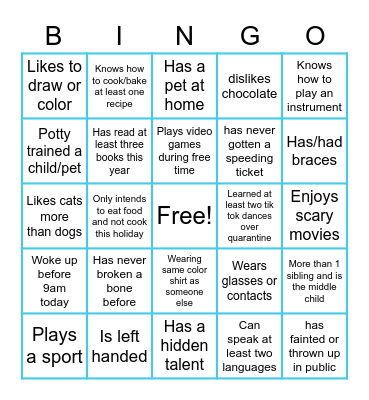 CCS Team bingo! Bingo Card