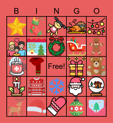 Scouting kerstmis bingo Card