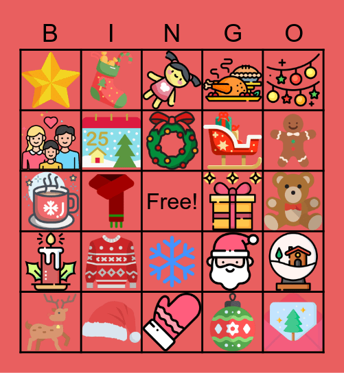 Scouting kerstmis bingo Card