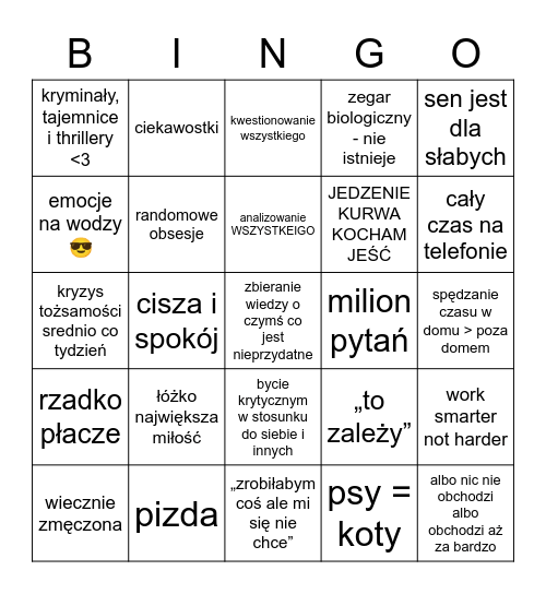 ula bingooo Bingo Card