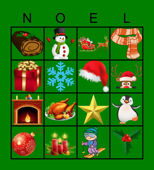 Joyeux Noël ! Bingo Card