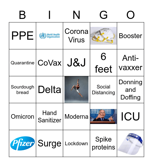 KP EB SCS COVID Bingo Card