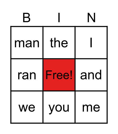 Reading Rules! Bingo Card