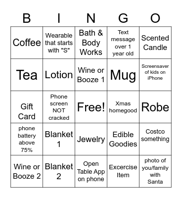 SCP  2021 Bingo Card