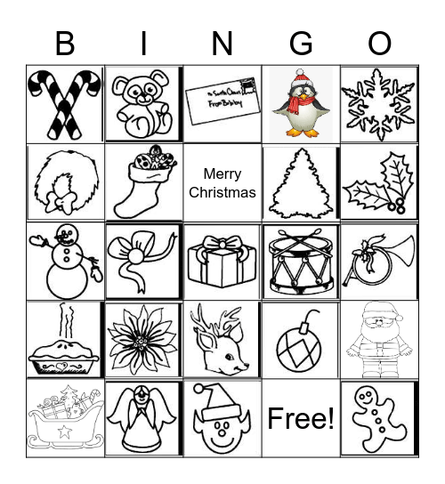 Christmas Bingo Card