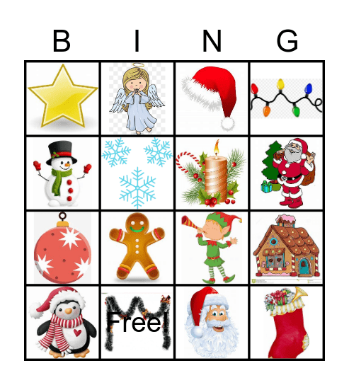 Bingo de Noel Bingo Card