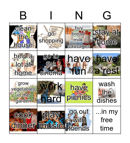 Elder group 2 Bingo Card
