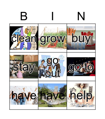 Elder group 2 Video Focus Gapped Bingo Card